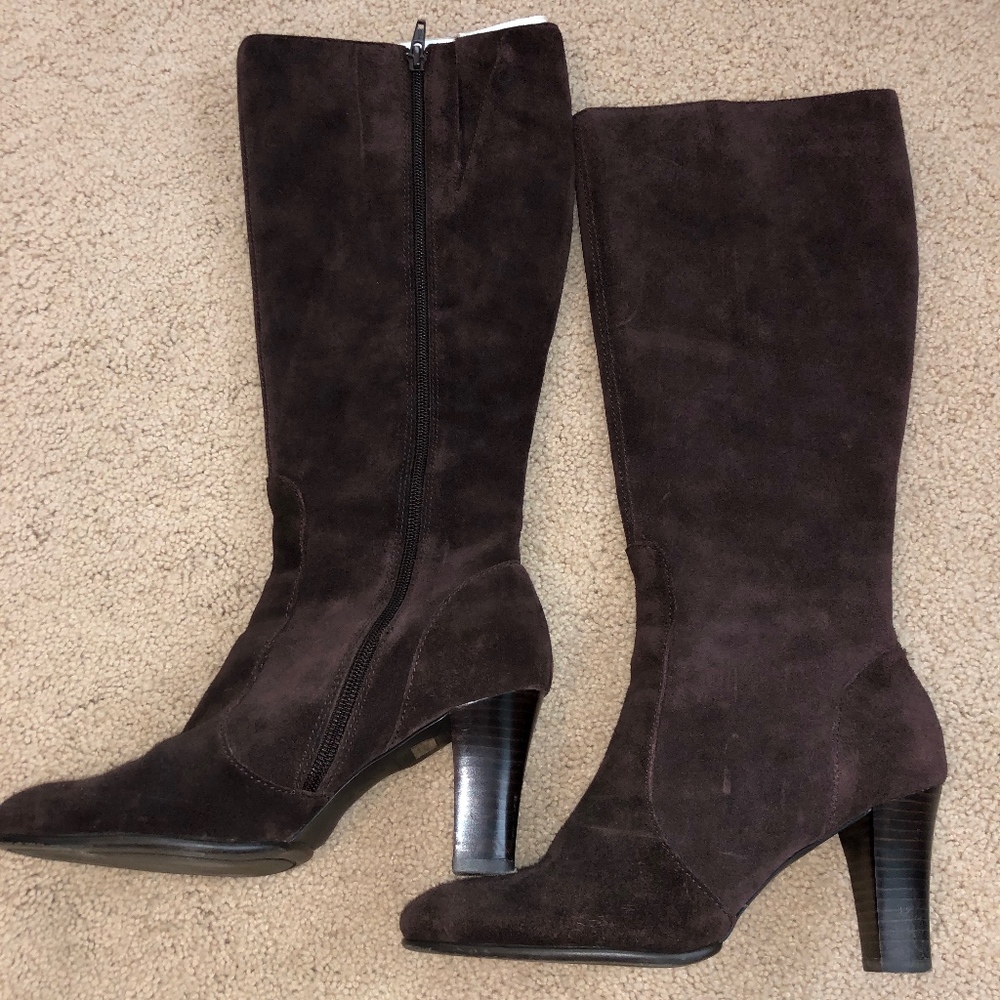 Brown Suede Boots